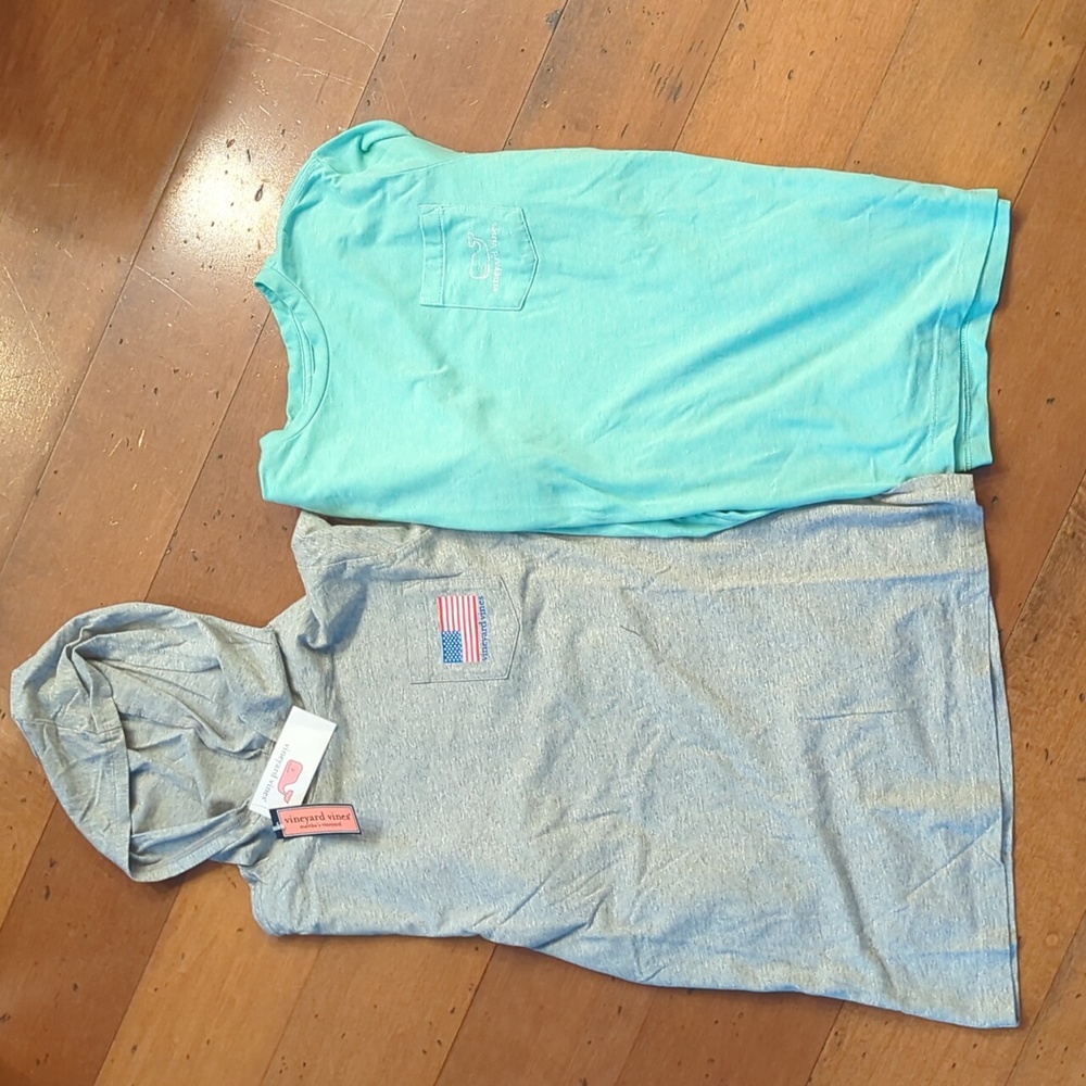 Two Vineyard Vines long sleeve t-shirts. One NWT, One NWOT.